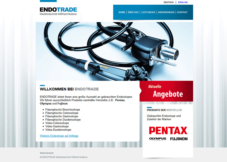 endotrade Homepage