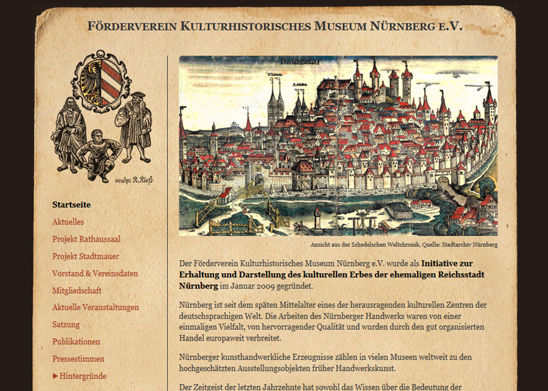 Förderverein Kulturhistorisches Museum Nürnberg e.V. Homepage