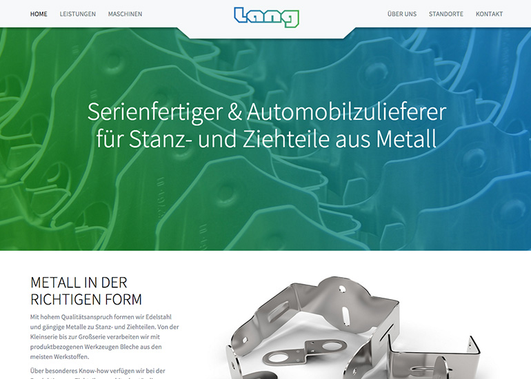 Lang Metall responsive Website
